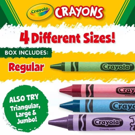 Bundle of 3 packs Crayola Classic Crayons 8 Count Kids Back to School Coloring Supplies | Non-Toxic Art Essentials for Classroom, Crafts & Creative Fun